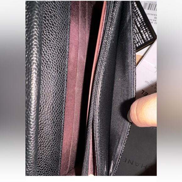 CHANEL CLASSIC BLACK CAVIAR LEATHER WOC WALLET ON THE CHAIN CROSSBODY BAG - Picture 9 of 14